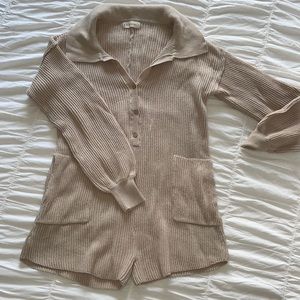 Tan Knitted romper